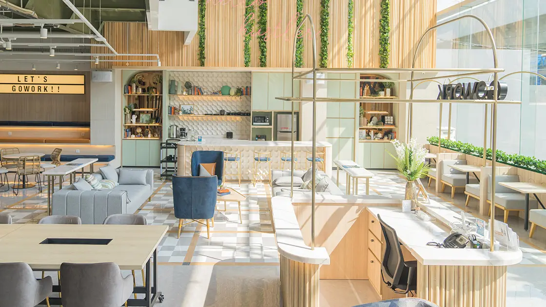 ruang kerja coworking space gowork fatmawati jakarta selatan