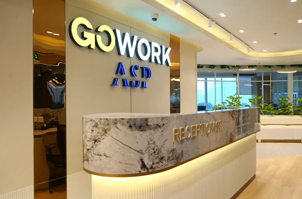 coworking space GoWork Menara Sudirman Jakarta Selatan